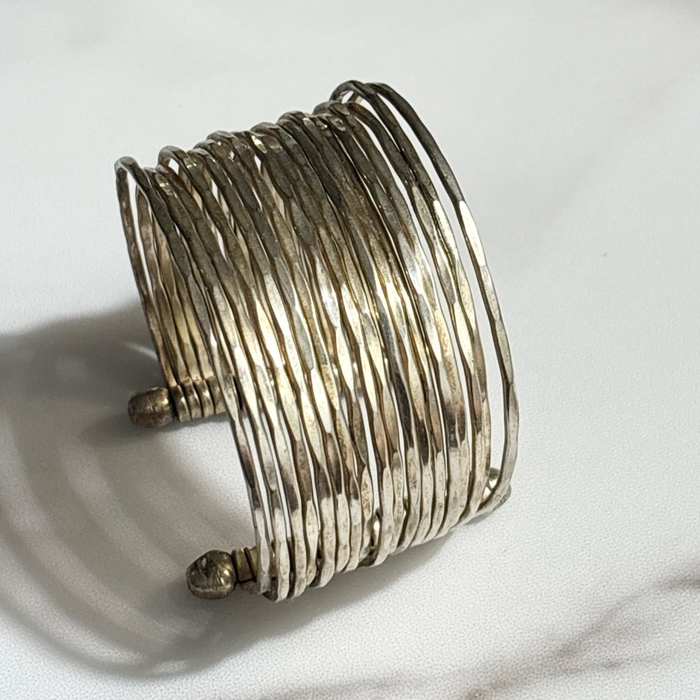 Brass Layered Cuff Bracelet